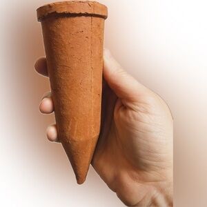 Set of 6- Terracotta Plant Watering Spike